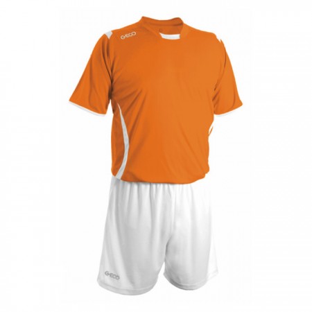 Echipament fotbal portocaliu alb alb GECO